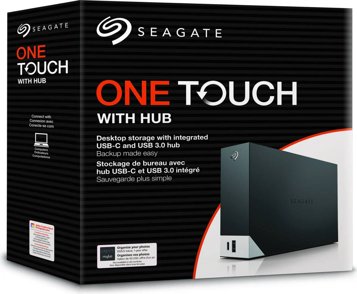 Seagate 18TB One Touch External Hard Drive
