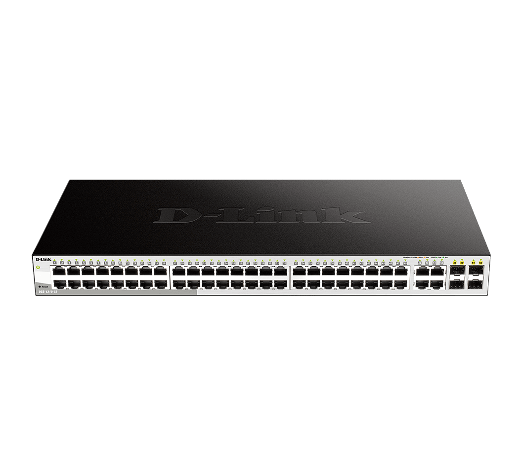 DLink DGS-1210-52 52-Port Gigabit Smart Managed Switch non-POE