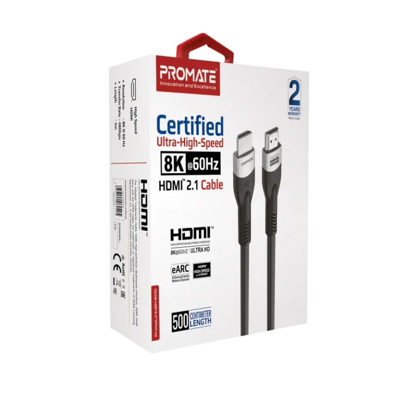 8K HDMI Cable 5M Black