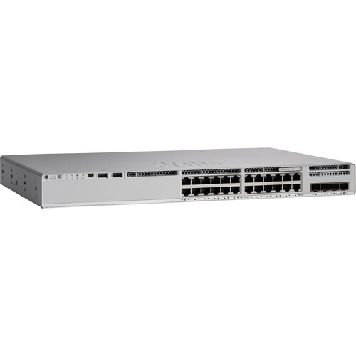 Cisco C9200L-24P-4X-E Catalyst 9200L 24-Port PoE+ Switch, 4?10G, Network Essentials (C9200L-DNA-E-24-3Y)