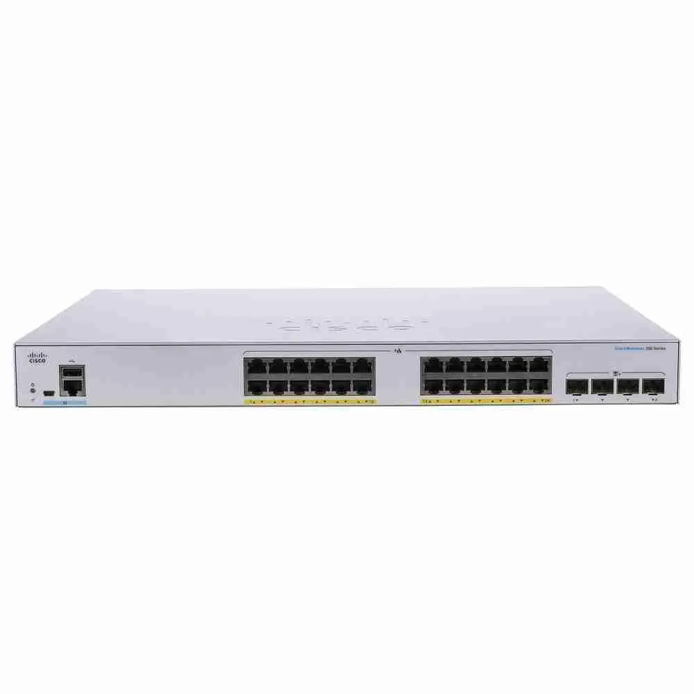 Cisco CBS350 24-Port Gigabit PoE Managed Switch with 4?SFP