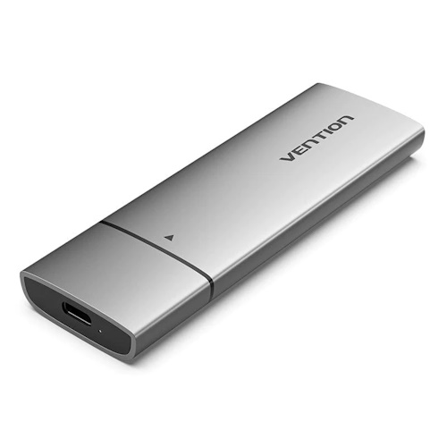 M.2 NVMe SSD Enclosure (USB 3.1 Gen 2-C) Gray Aluminum Alloy Type