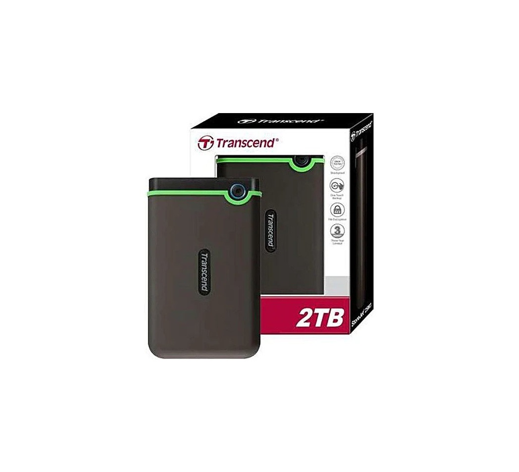 Transcend External HDD 2TB - Iron Grey - TS2TSJ25M3S