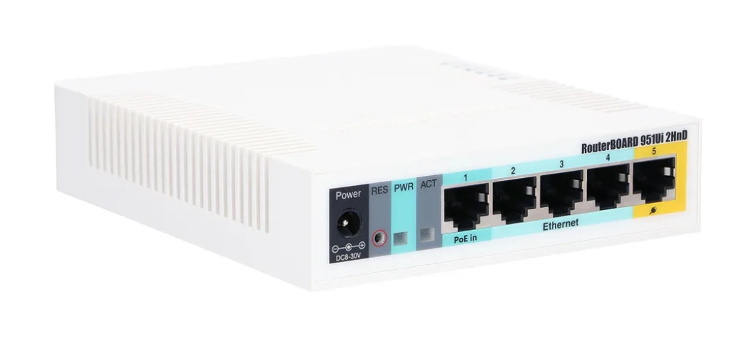 MikroTik RB951Ui-2HnD 2.4GHz AP 5 Ethernet Ports