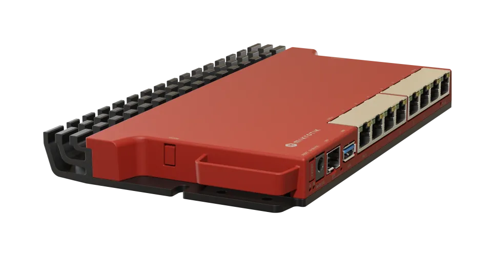 MikroTik L009UiGS-RM Wired Router 2.5 Gigabit Ethernet, Gigabit Ethernet Red
