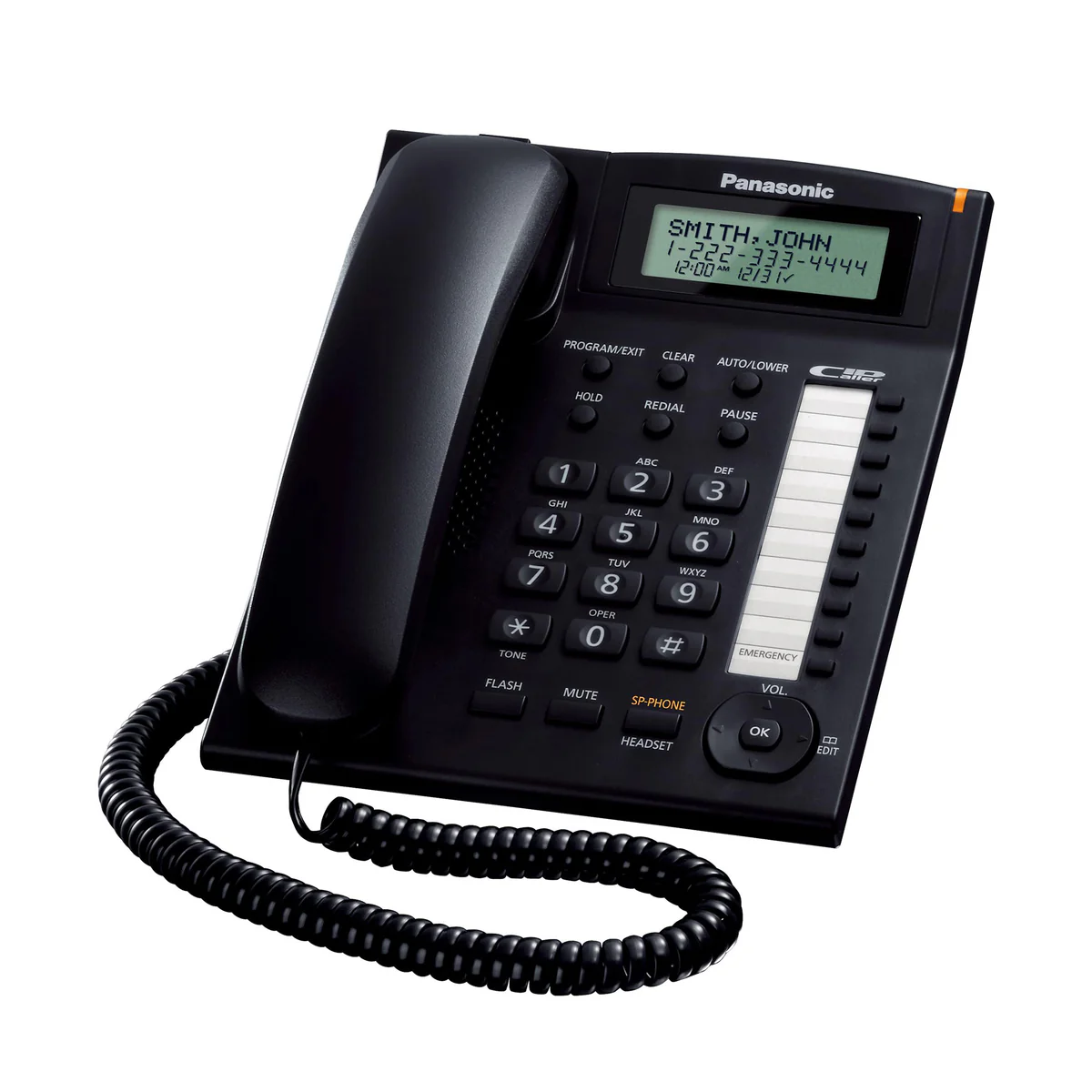 Panasonic Single Line KX-TS880W Corded Phone