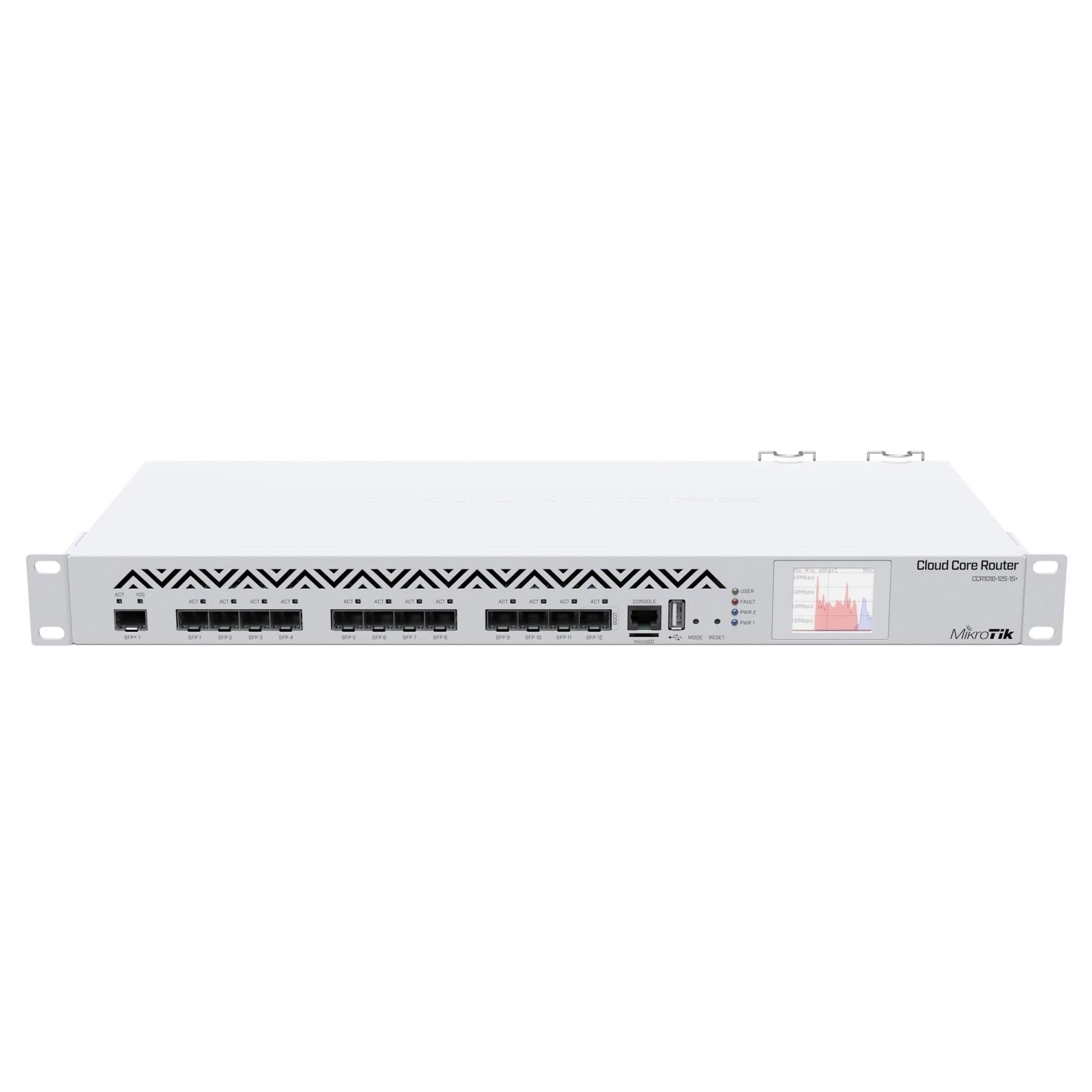 MikroTik CCR1016-12S-1S+ Cloud Core Router | 1U Rackmount, 12?SFP Cage