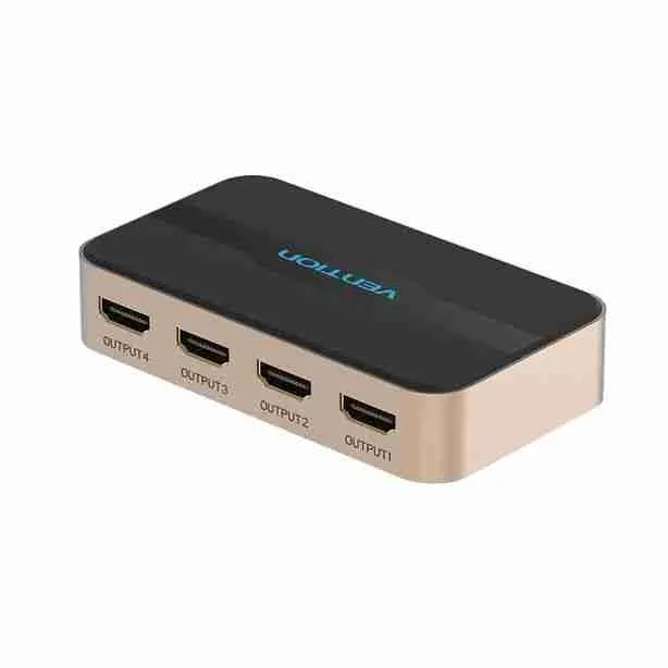 Vention 1 In 4 Out HDMI Splitter Black